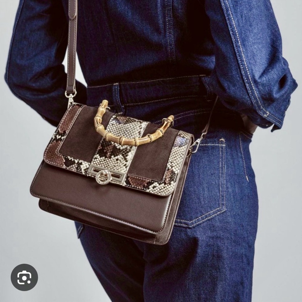 Stylish Brown and Tan Shoulder Bag